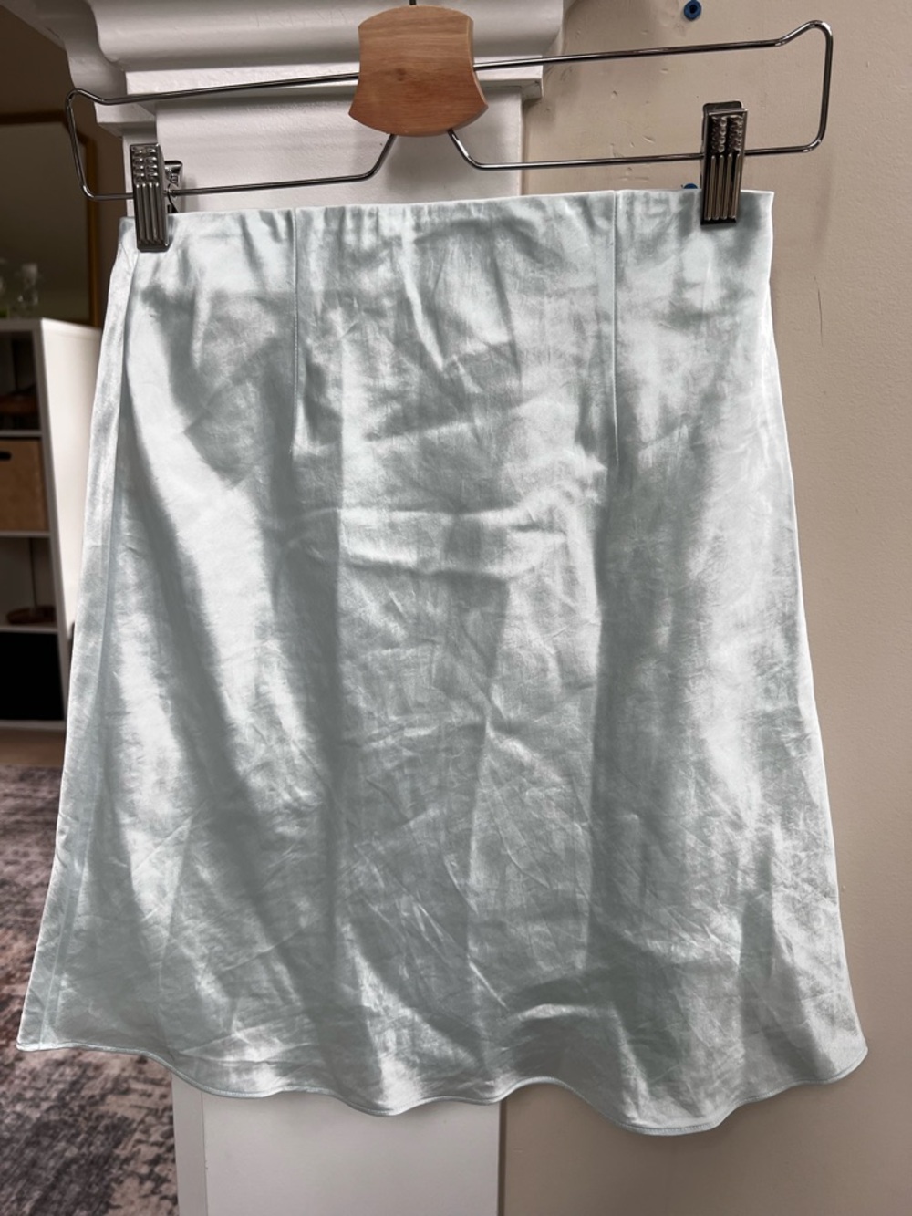 Aritzia Babaton satin slip skirt BLUE - Picture 4 of 7